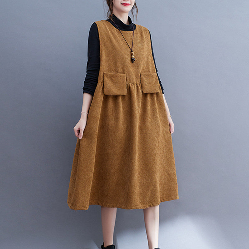 Drune - Retro-Kordkleid