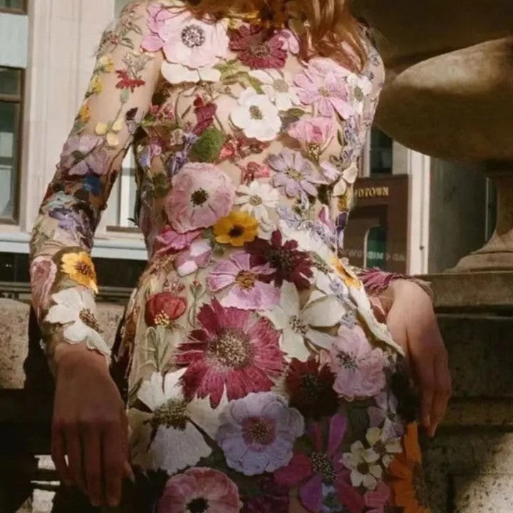 Drune | handgefertigtes Blumenkleid