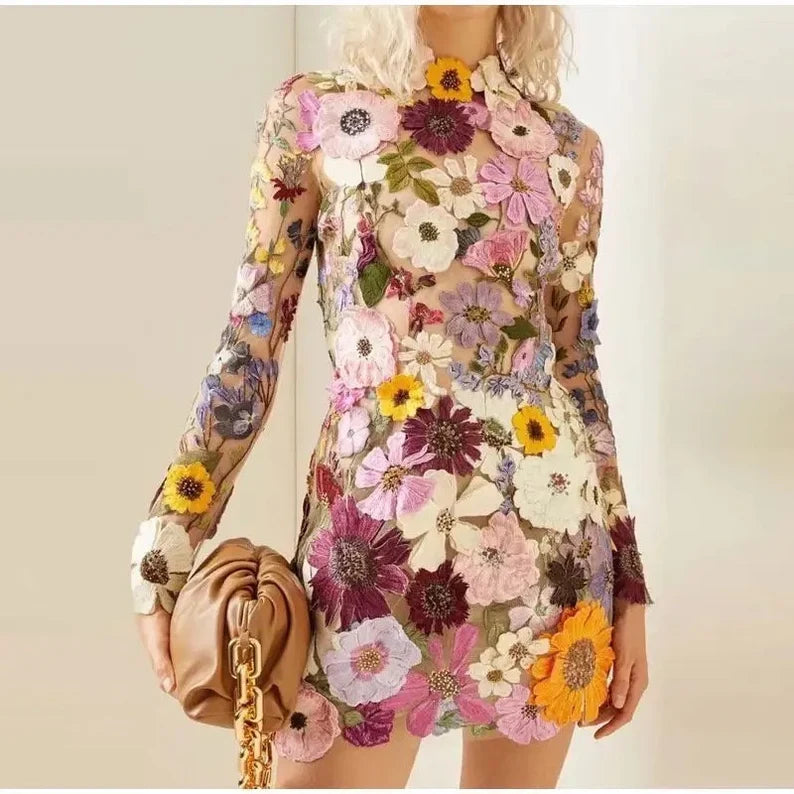 Drune | handgefertigtes Blumenkleid
