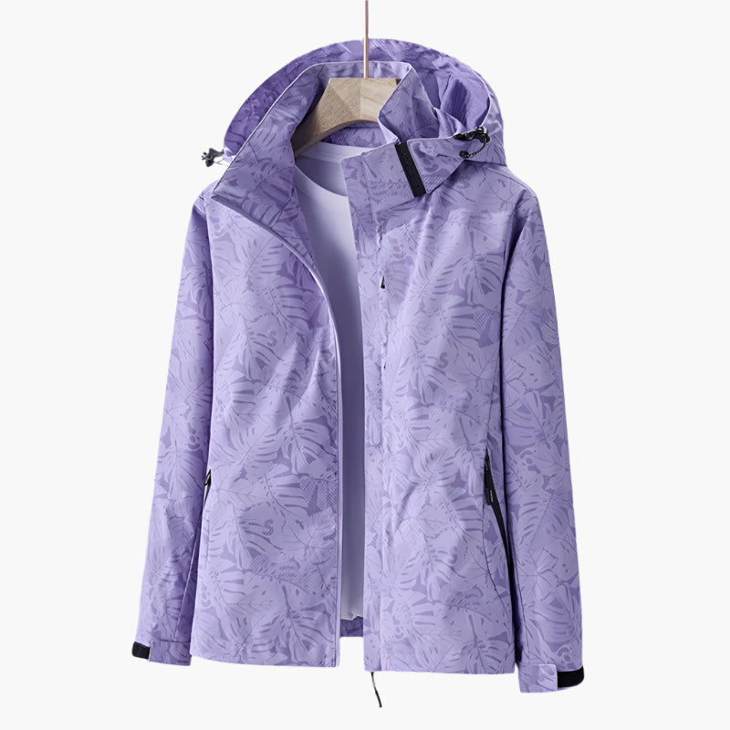 Drune | Kapuzenjacke Mit Blättermuster Für Damen - Herbst