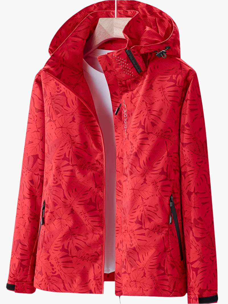 Drune | Kapuzenjacke Mit Blättermuster Für Damen - Herbst