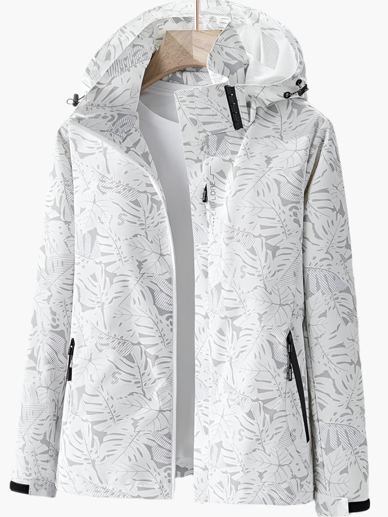 Drune | Kapuzenjacke Mit Blättermuster Für Damen - Herbst