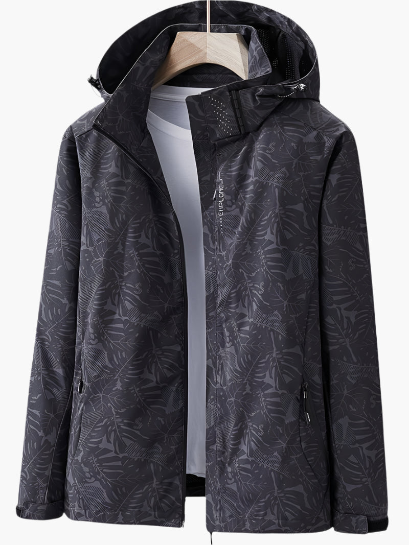 Drune | Kapuzenjacke Mit Blättermuster Für Damen - Herbst