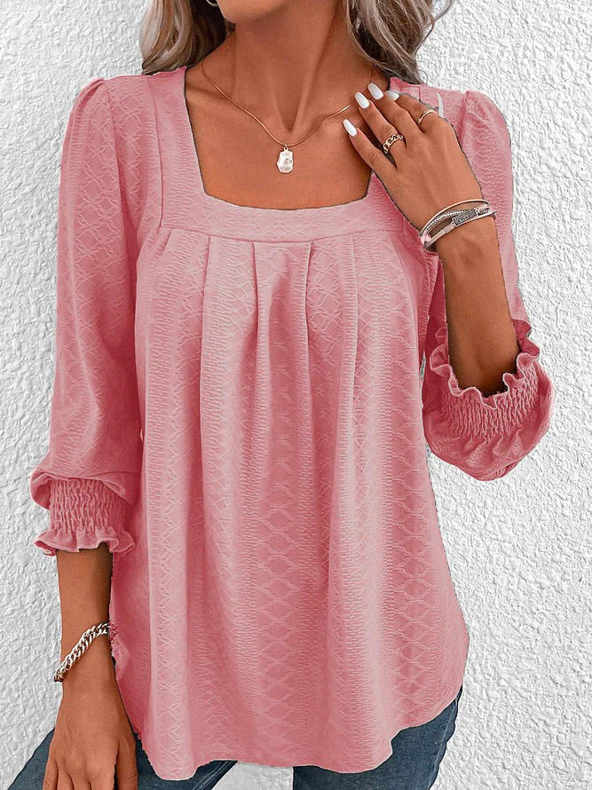 Drune | Baumwollbluse Mit Eckigem Ausschnitt