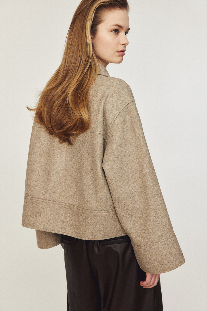 Drune | Kragen Wollfilzjacke