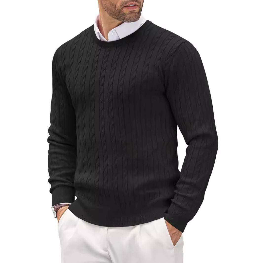 Drune | Eleganter Zopfstrickpullover für Männer