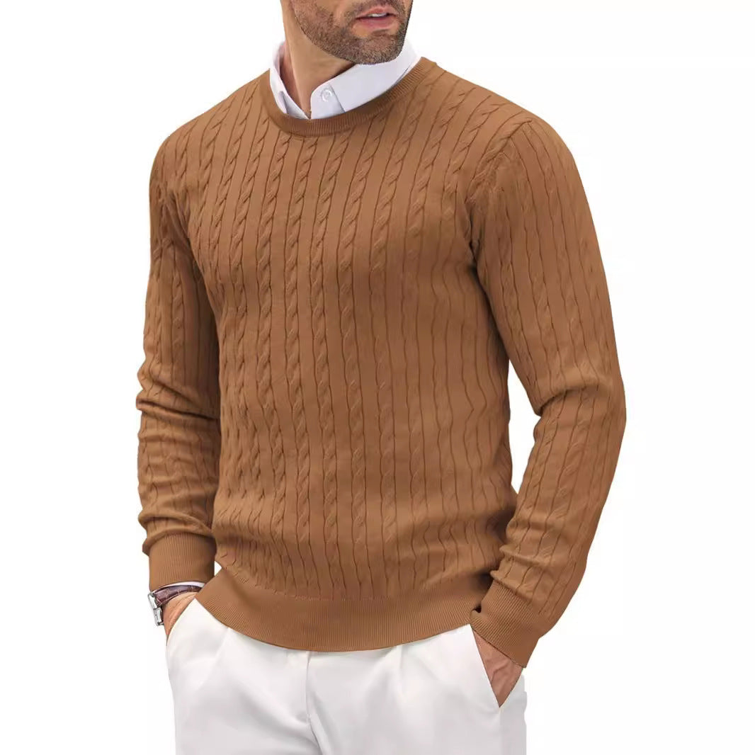 Drune | Eleganter Zopfstrickpullover für Männer