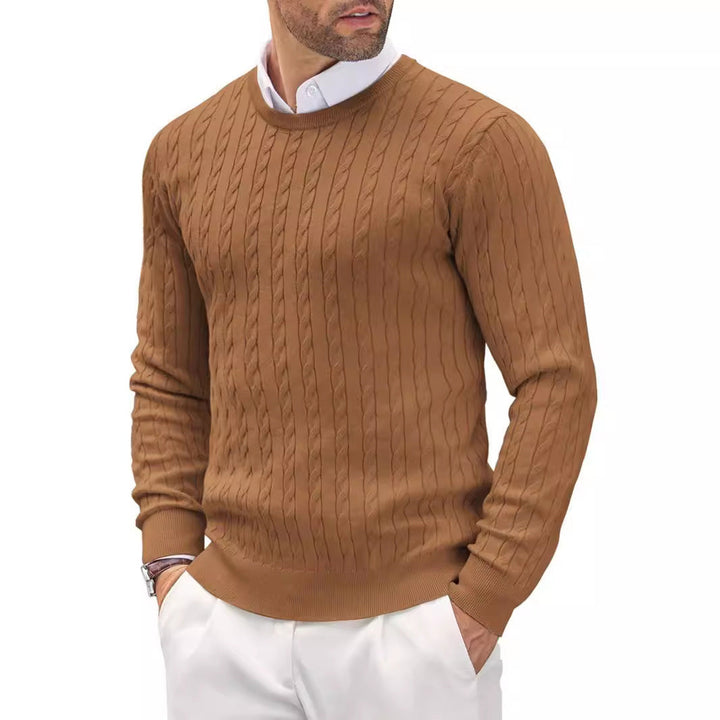 Drune | Eleganter Zopfstrickpullover für Männer