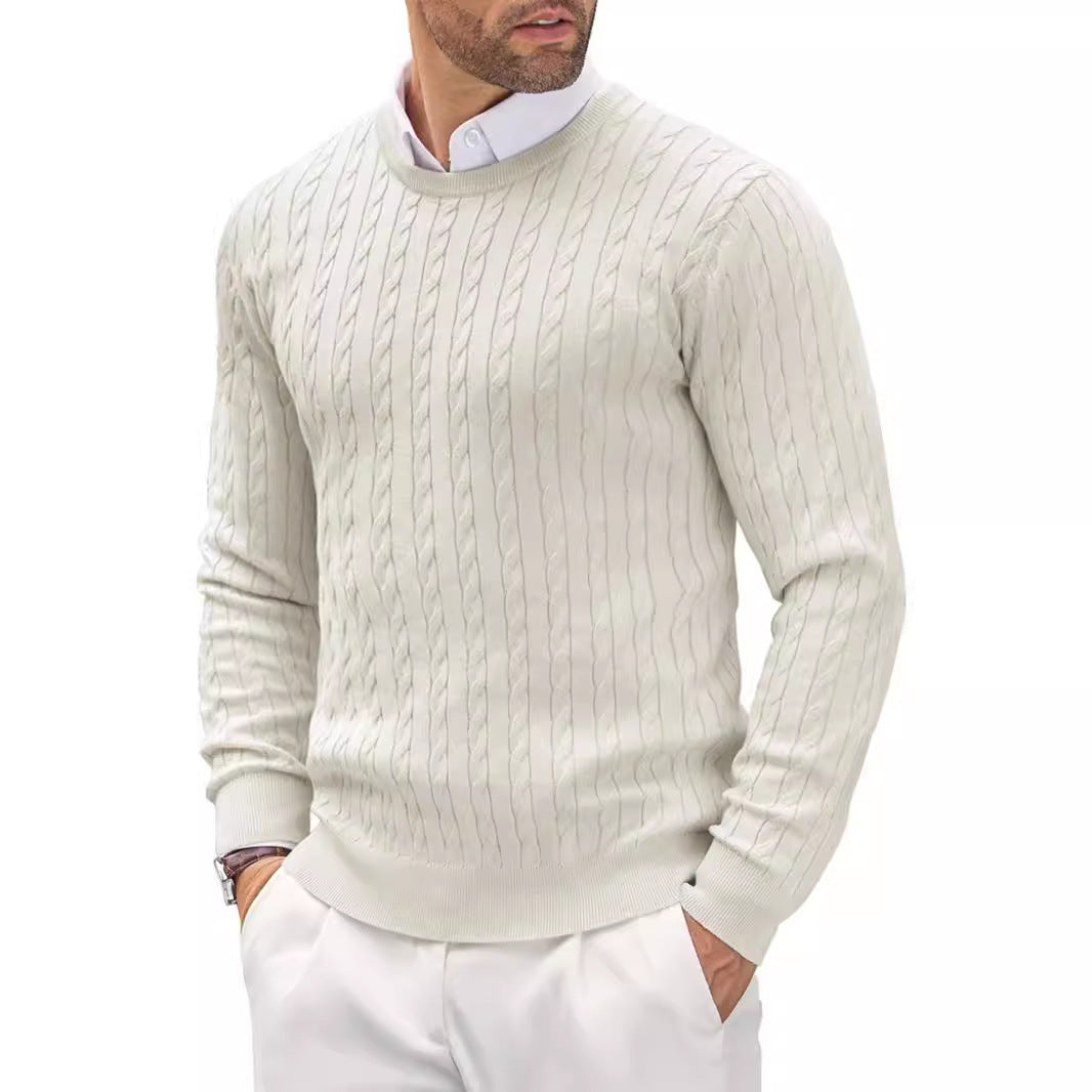 Drune | Eleganter Zopfstrickpullover für Männer