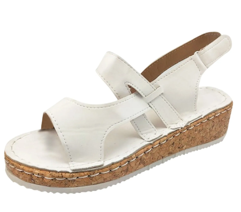 Drune | Bequeme Sandalen Mit Ergonomischem Fußbett Und Klettverschluss Für Damen