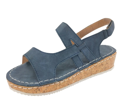 Drune | Bequeme Sandalen Mit Ergonomischem Fußbett Und Klettverschluss Für Damen