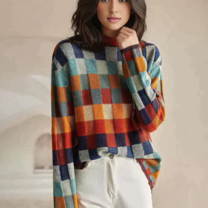 Drune | Kariertes Rollkragenpullover