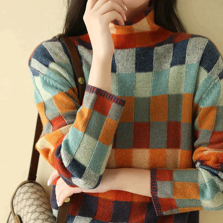 Drune | Kariertes Rollkragenpullover