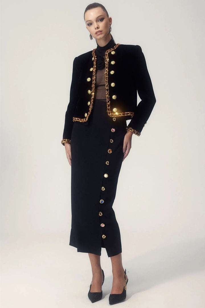 Drune - Elegante Jacke mit Knöpfen