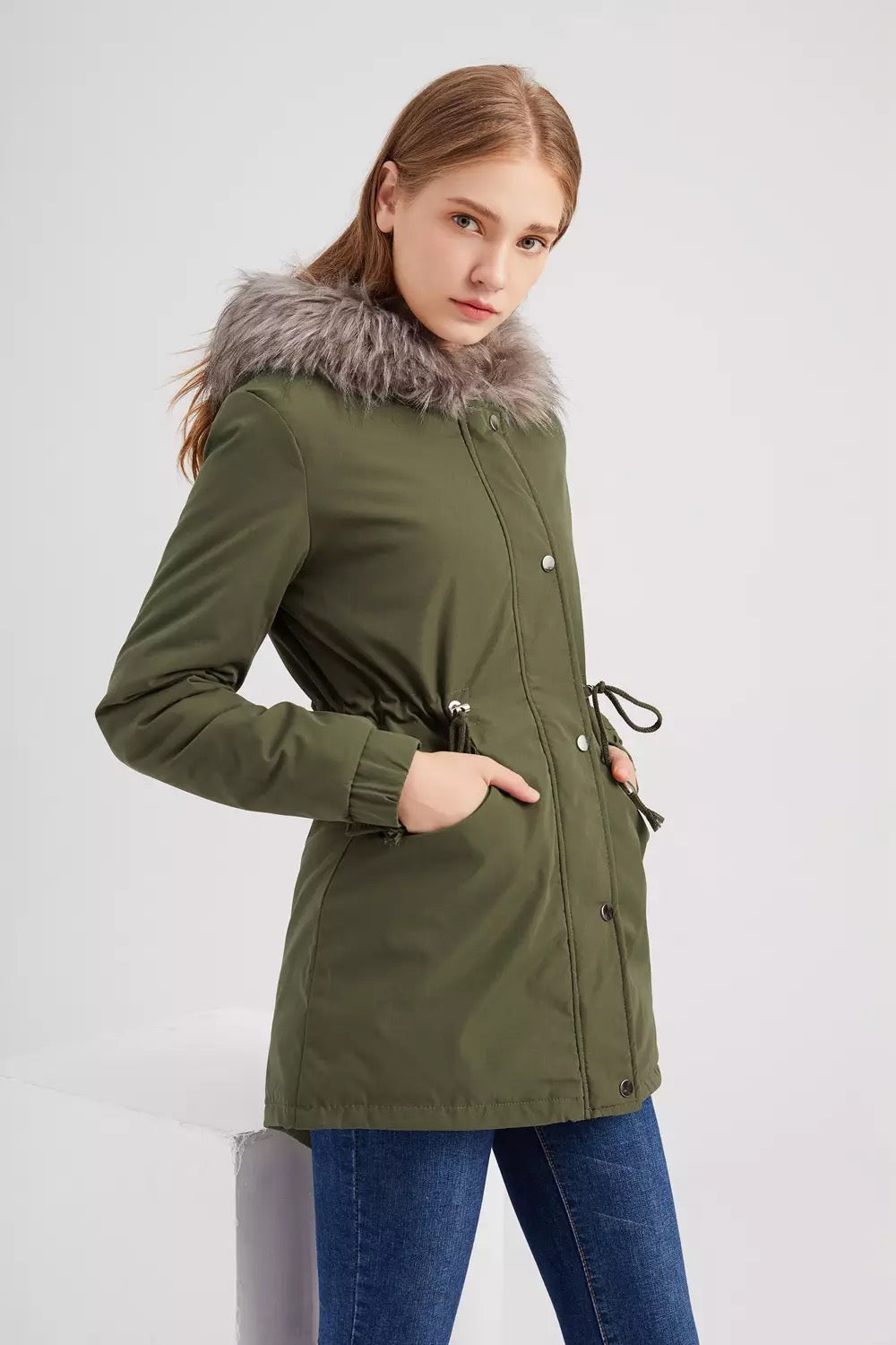 Drune | Winterparka mit Kunstfell