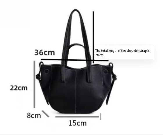Drune | Luxuriöse Leder Shopper