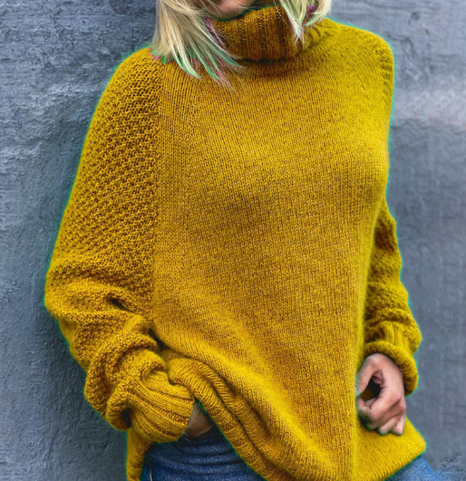 Drune | Übergroßer Rollkragenstrickpullover für Frauen