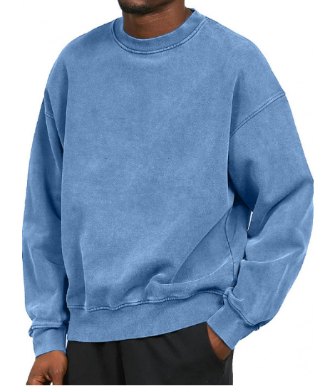 Drune | Lässiges Sweatshirt mit Rundhalsausschnitt Baumwolle Weich und Bequem