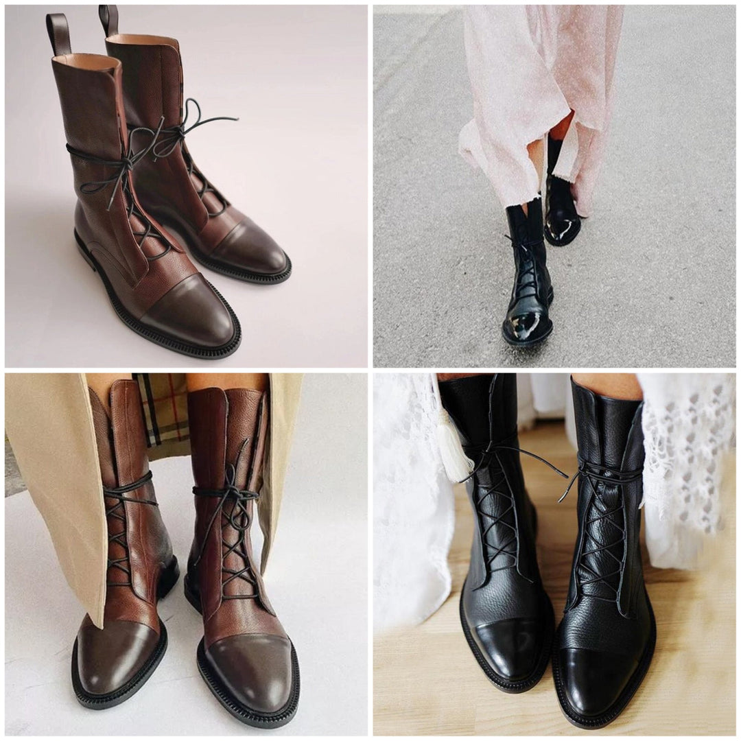 Drune | Klassische Vegane Leder Stiefeletten