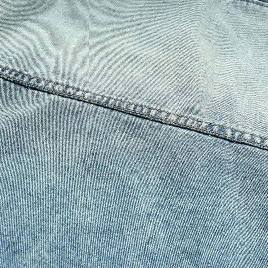 Drune | Washed-Denim-Jacke mit Kapuze