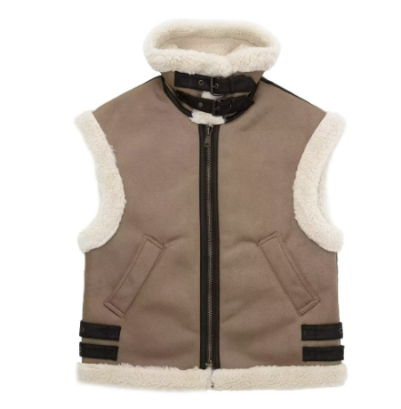 Drune | Elegante ärmellose Lederjacke für Frauen - Perfekt für legere Tage