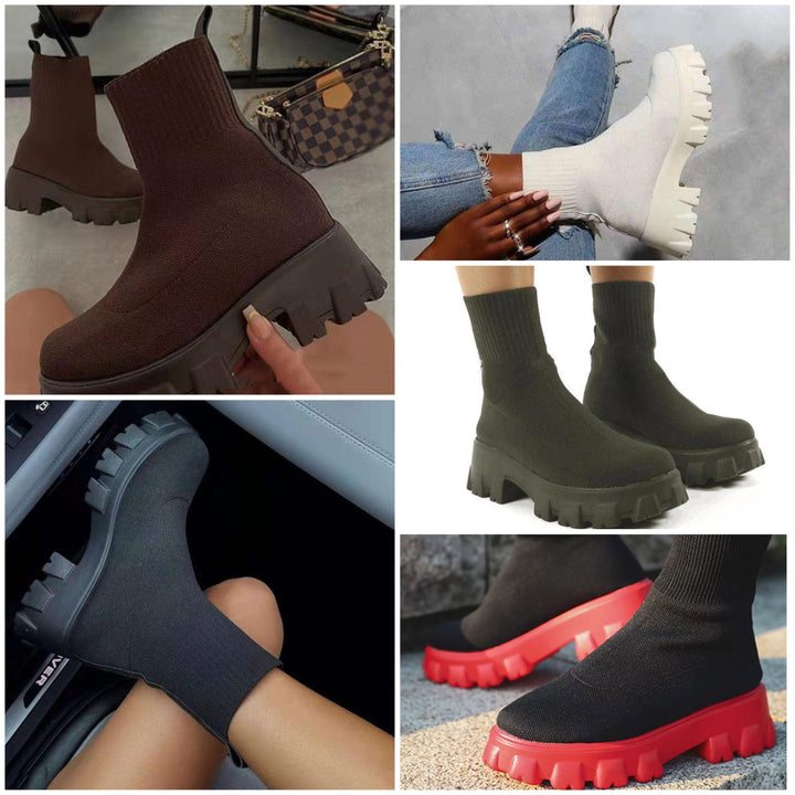 Drune | Modische Plateaustiefel