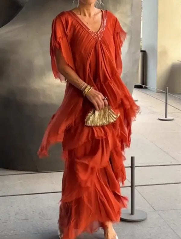 Drune | Elegantes Langes Kleid für Festliche Anlässe