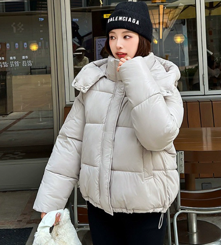 Damen Kuschelige Daunenjacke mit Kapuze und elegantem Schnitt Drune