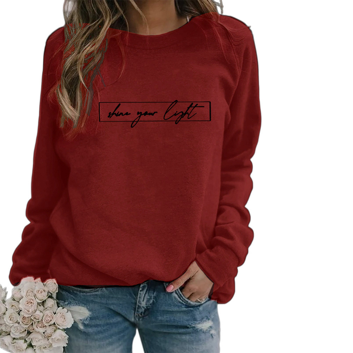 Drune | Lässiges Sweatshirt mit Motivierendem Druck