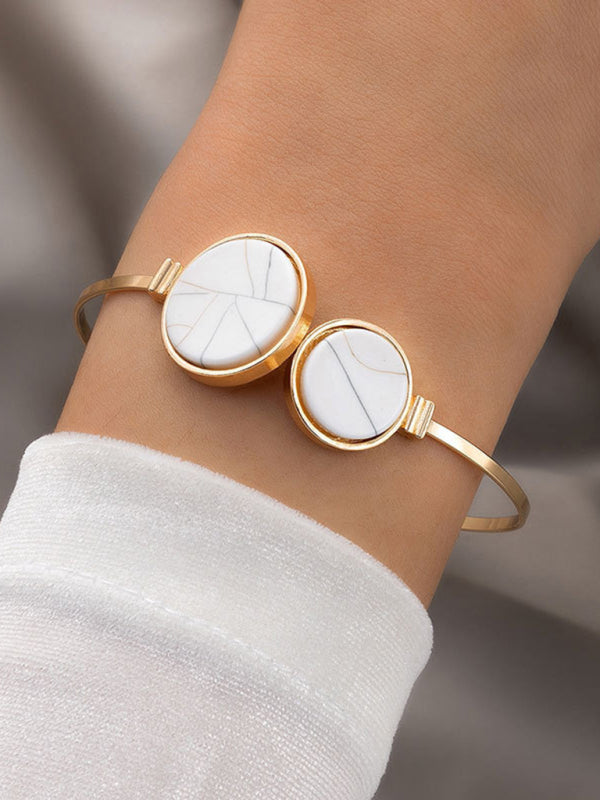 Drune | Eingelassene Offene Fünfteiliges Armband Geometrisches Liebes Dreiecks Armband Satz