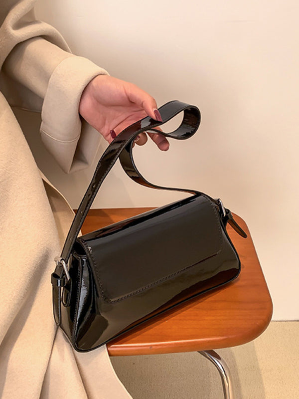 Drune | Mode Kleine Hochglanz-handtasche