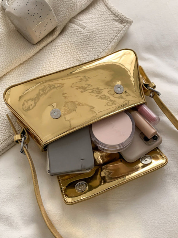 Drune | Mode Kleine Hochglanz-handtasche