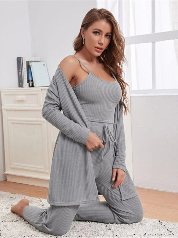 Drune | Luxus 3-teiliges Loungewear-Set für Damen