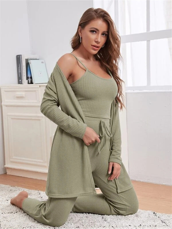 Drune | Luxus 3-teiliges Loungewear-Set für Damen