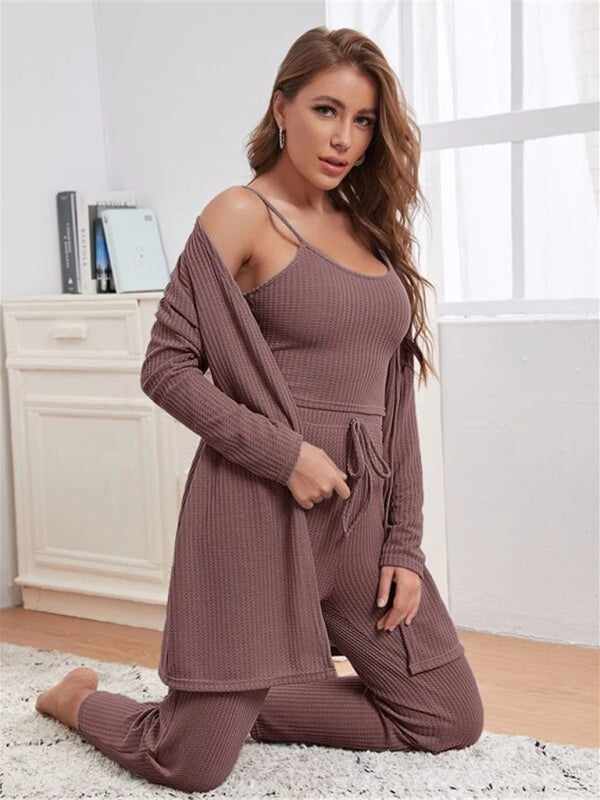 Drune | Luxus 3-teiliges Loungewear-Set für Damen