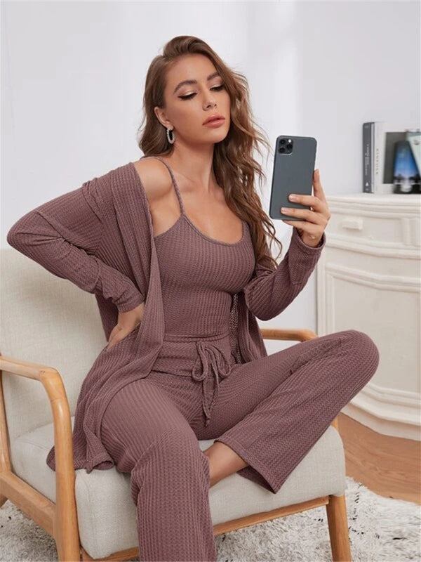 Drune | Luxus 3-teiliges Loungewear-Set für Damen