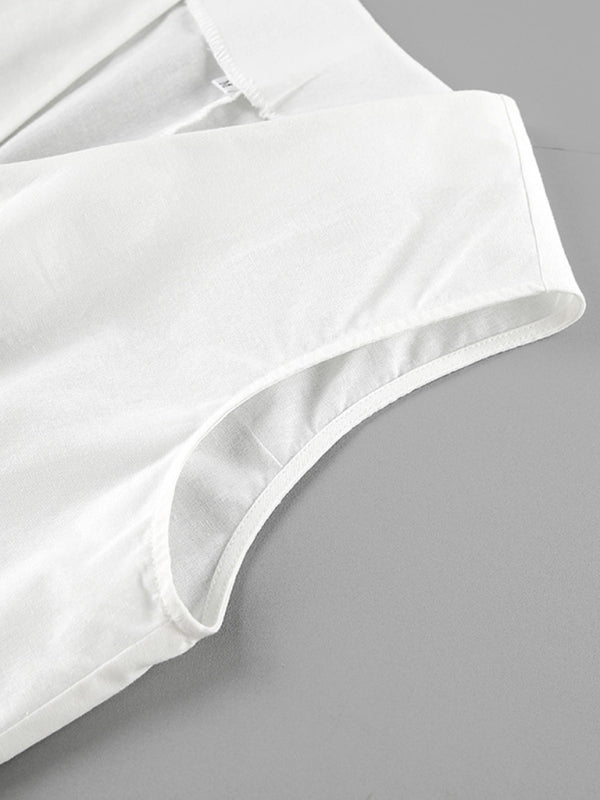 Drune | Anzugweste Anzug Damen Sommer Lässig Ärmellose Weste Shorts Zweiteiliges Satz