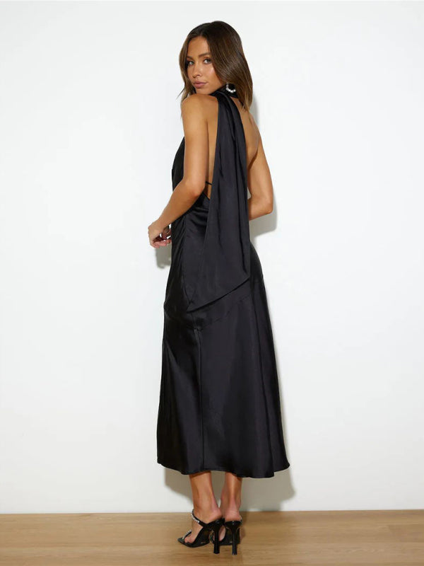 Drune | Vibrant Halter-Midi-Kleid