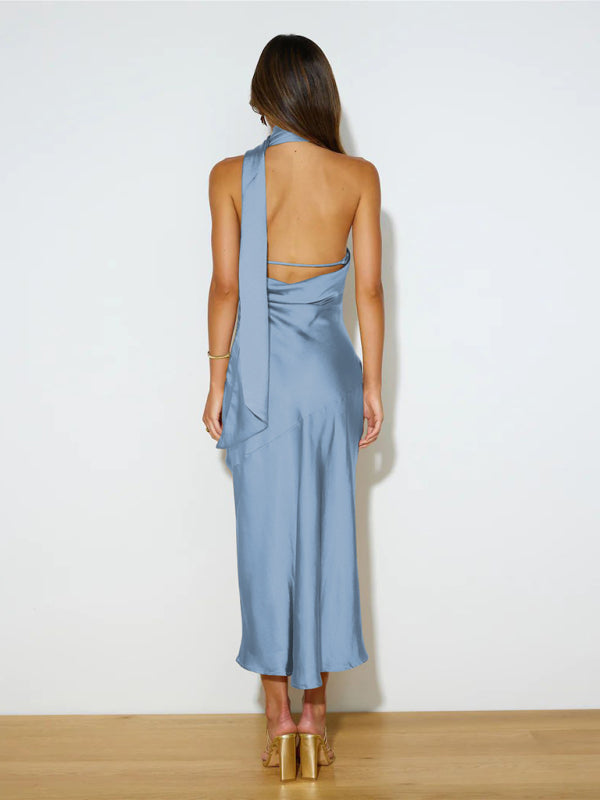 Drune | Vibrant Halter-Midi-Kleid