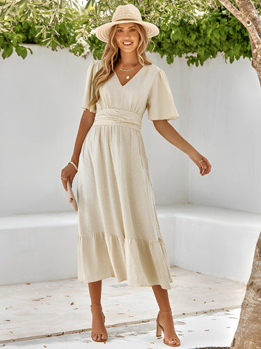 Drune | Maxikleid Mit Gürtel Für Frauen