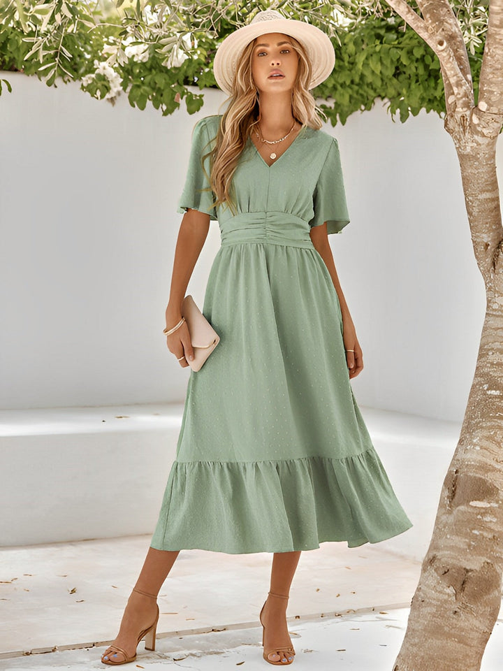 Drune | Gewickeltes Maxikleid Mit Gürtel