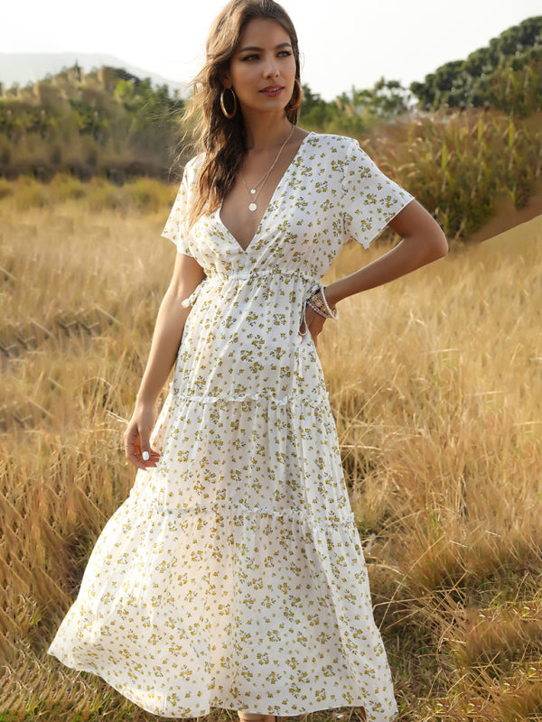 Drune | Blumen Bohemian Kleid