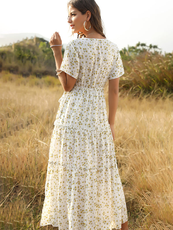 Drune | Blumen Bohemian Kleid