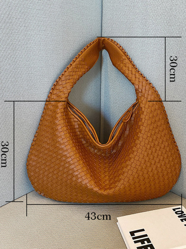 Drune | Französische Hochwertige Gewebte Tasche, Vielseitige Schulter Achseltasche, Nischenstruktur Tragbare Pendeltasche