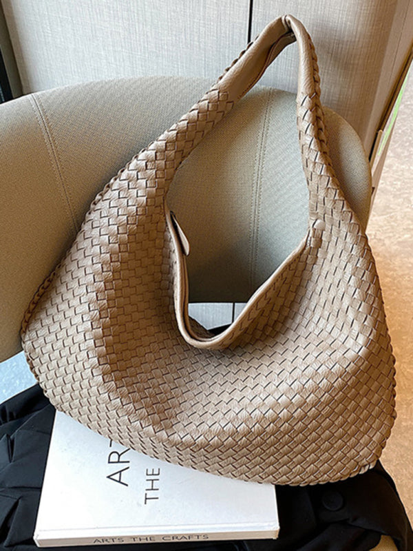 Drune | Französische Hochwertige Gewebte Tasche, Vielseitige Schulter Achseltasche, Nischenstruktur Tragbare Pendeltasche