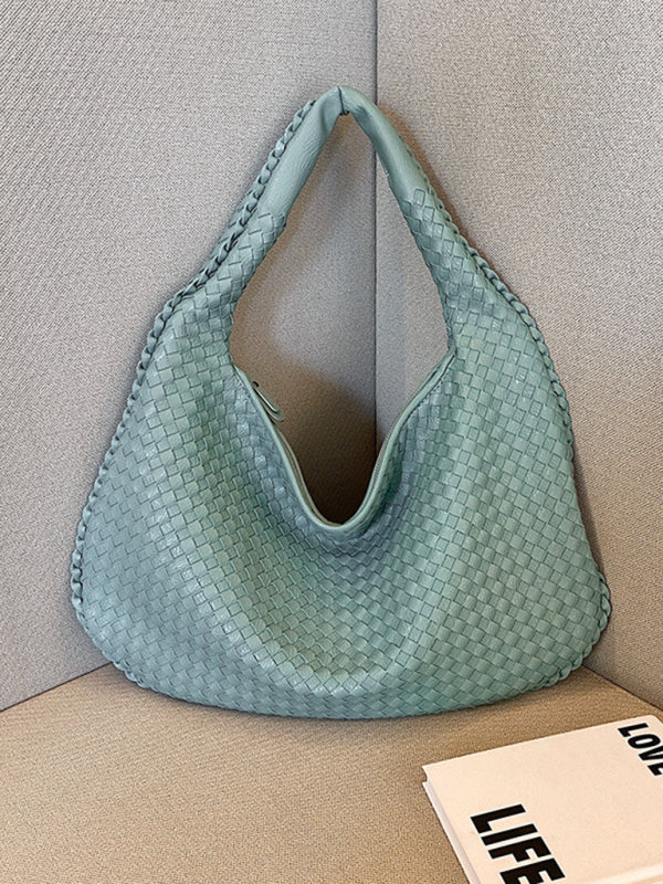 Drune | Französische Hochwertige Gewebte Tasche, Vielseitige Schulter Achseltasche, Nischenstruktur Tragbare Pendeltasche