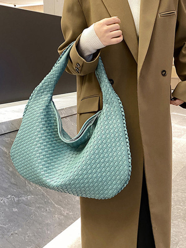 Drune | Französische Hochwertige Gewebte Tasche, Vielseitige Schulter Achseltasche, Nischenstruktur Tragbare Pendeltasche