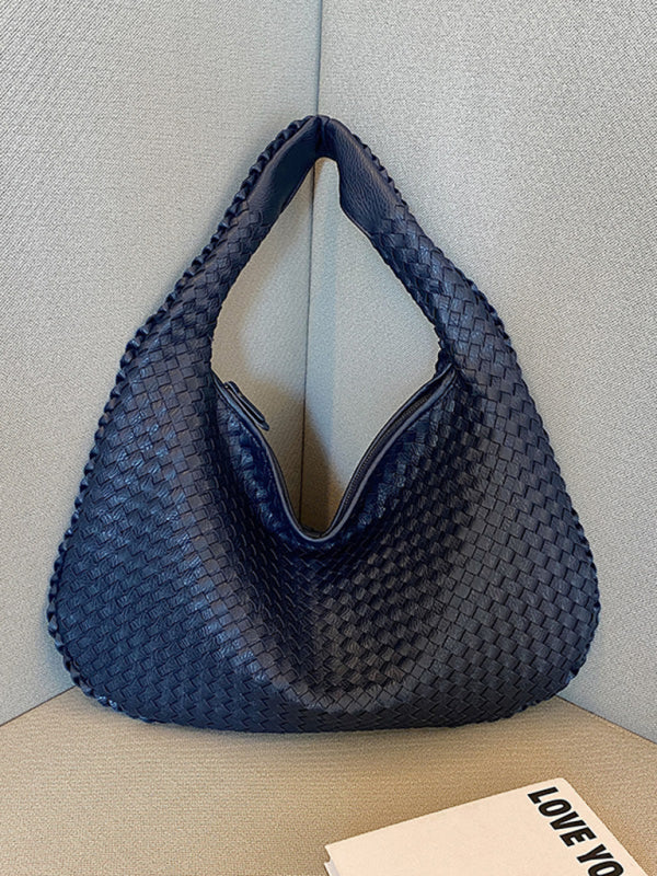 Drune | Französische Hochwertige Gewebte Tasche, Vielseitige Schulter Achseltasche, Nischenstruktur Tragbare Pendeltasche