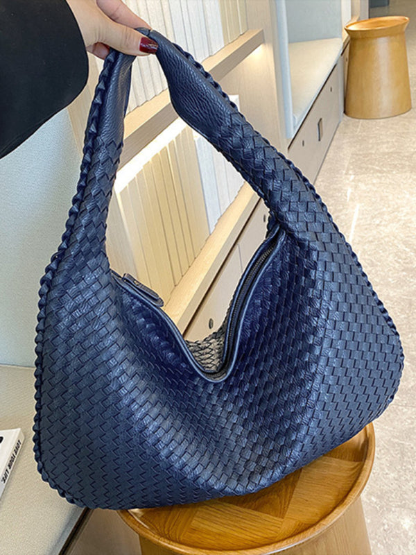 Drune | Französische Hochwertige Gewebte Tasche, Vielseitige Schulter Achseltasche, Nischenstruktur Tragbare Pendeltasche