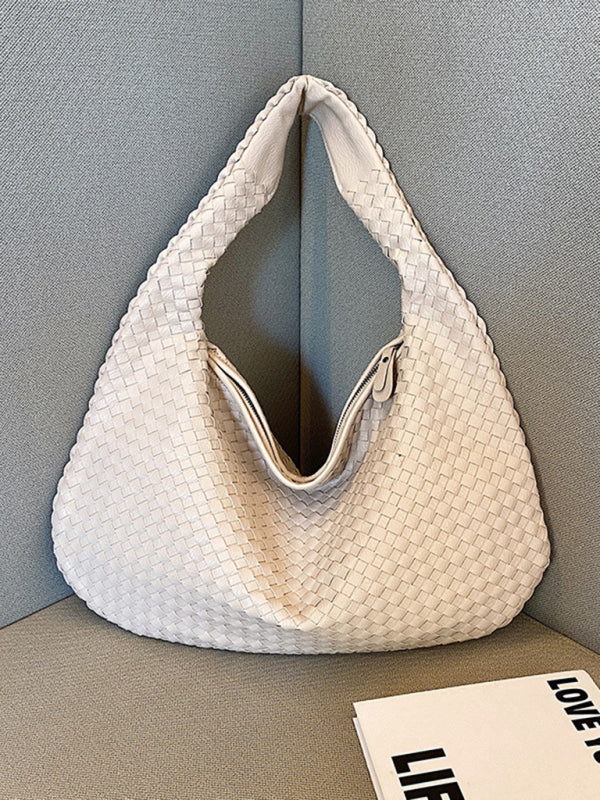 Drune | Französische Hochwertige Gewebte Tasche, Vielseitige Schulter Achseltasche, Nischenstruktur Tragbare Pendeltasche